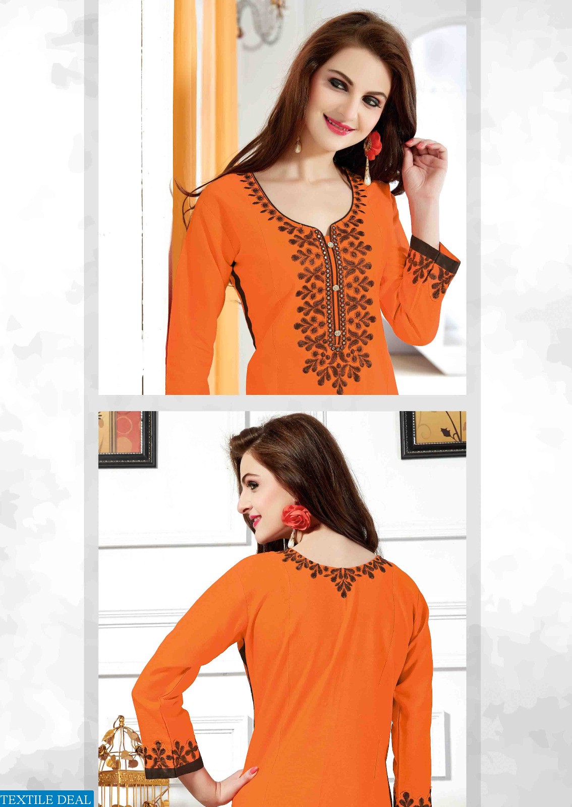 Linen-2 Wholesale linen Embroidery ladies kurtis